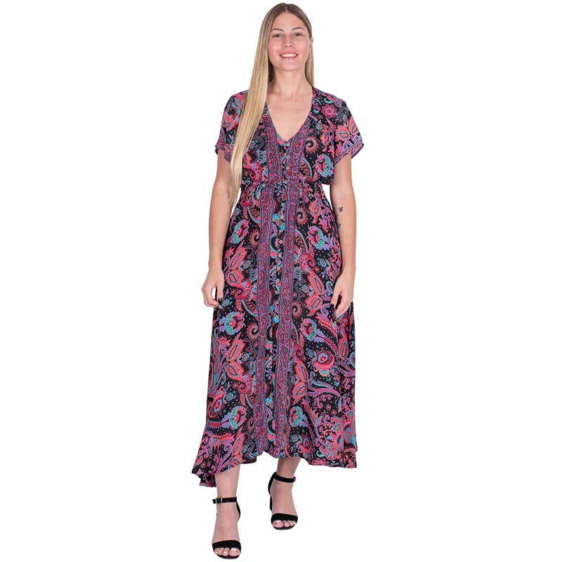 KM2018D - Vestido Largo Abotonado